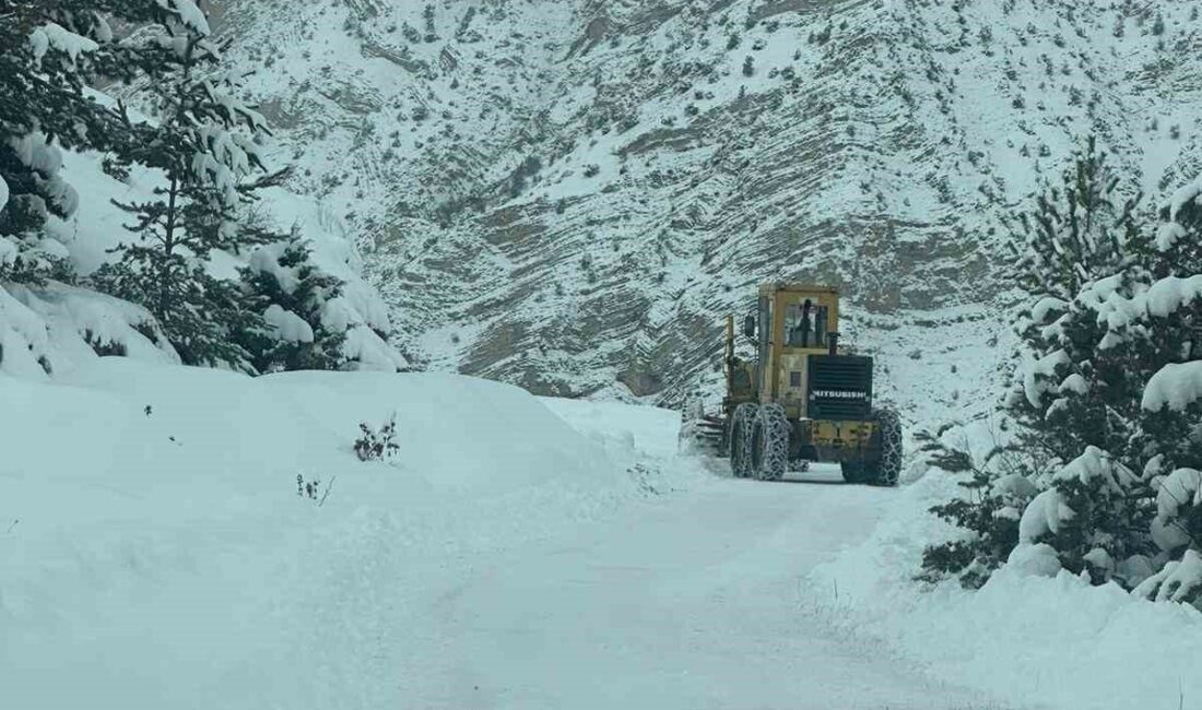Artvin’de kar yağışı nedeniyle kapalı olan 43 köy yolunu ulaşıma