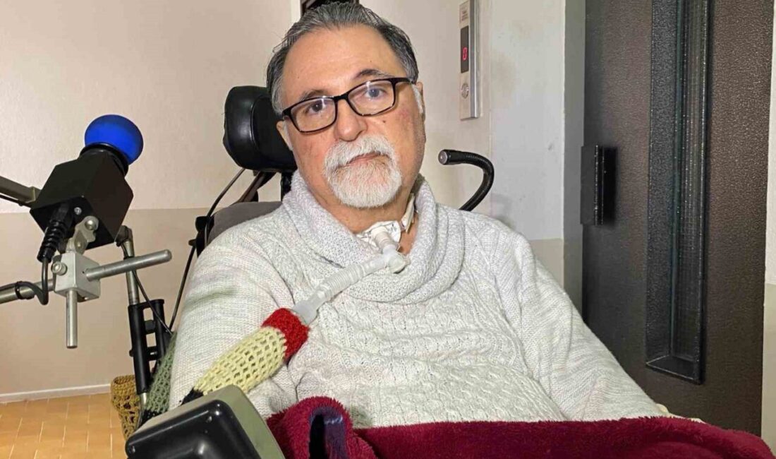 İzmir’de 35 yıldır ALS hastalığı ile mücadele eden emekli göz