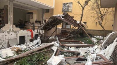 İstanbul’un Ataşehir ilçesinde bir binanın giriş katında meydana gelen doğal