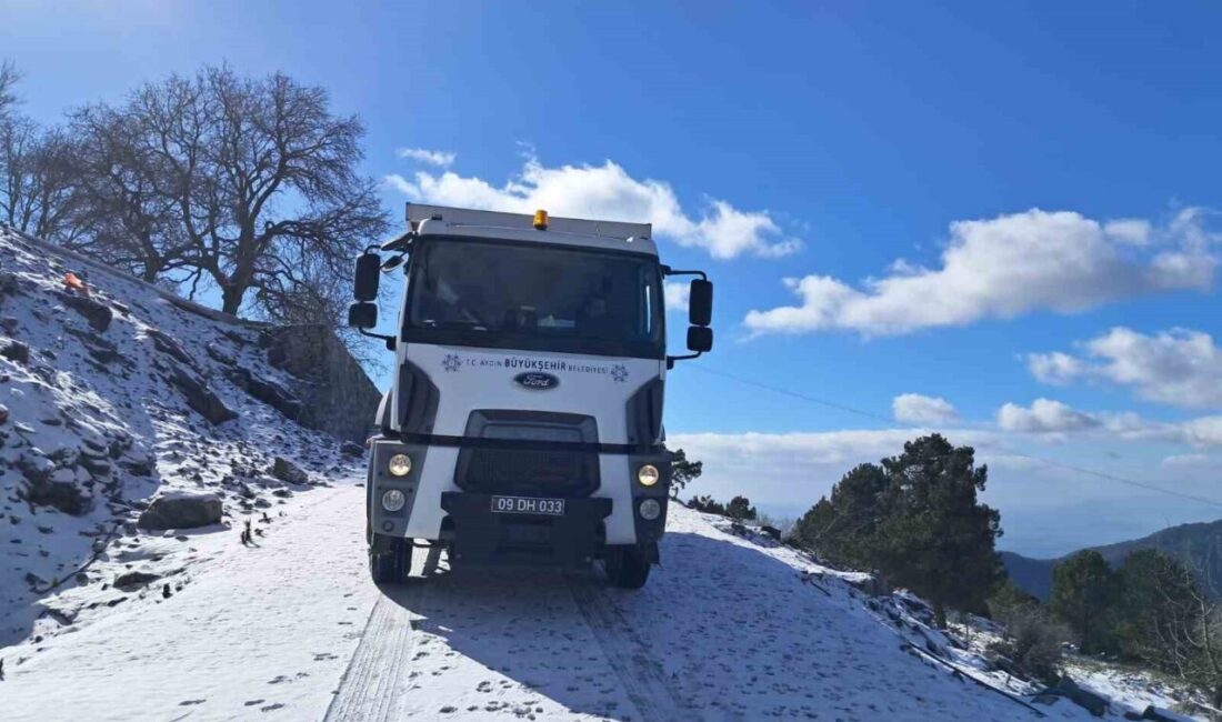 Aydın Büyükşehir Belediyesi, kış mevsimiyle birlikte yüksek rakımlı bölgelerde ulaşımın