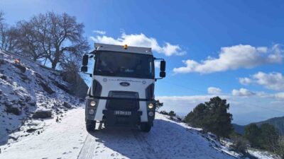 Aydın Büyükşehir Belediyesi, kış mevsimiyle birlikte yüksek rakımlı bölgelerde ulaşımın