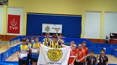 Okul Sporları kapsamında düzenlenen Masa Tenisi İl Müsabakalarında Aydın Lisesi
