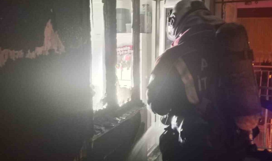 Aydın’ın Efeler ilçesinde bir evde meydana gelen yangın panikletirken, yangında