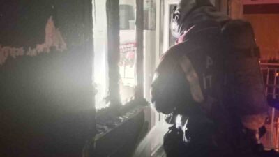 Aydın’ın Efeler ilçesinde bir evde meydana gelen yangın panikletirken, yangında