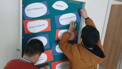 Aydıntepe İmam Hatip Ortaokulunda değerler eğitimi kapsamında hoşgörü temalı pano