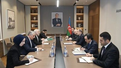 Azerbaycan Dışişleri Bakanı Ceyhun Bayramov ile İran Dışişleri Bakan Yardımcısı