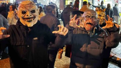 Kırklareli’nin Babaeski ilçesine bağlı Büyükmandıra beldesinde teması “korkutmak” olan bin