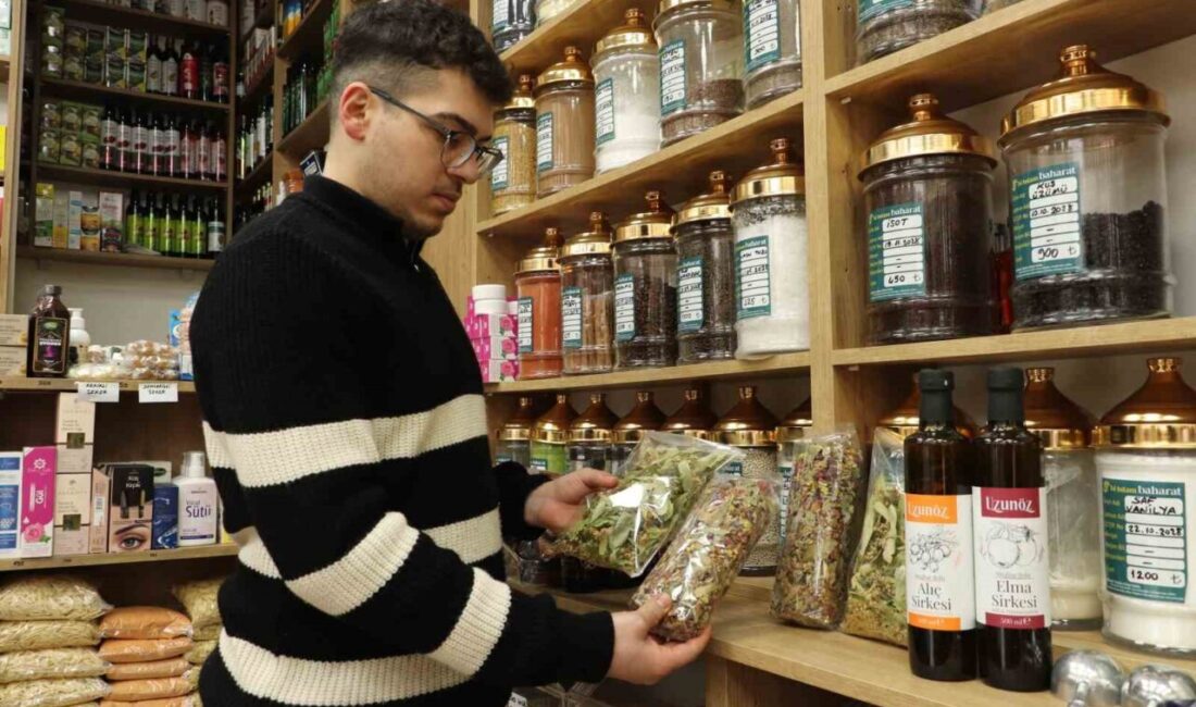 Eskişehir’de kış mevsiminin sert yüzünü göstermesiyle birlikte vatandaşların ıhlamur, kuşburnu