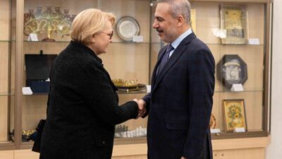 Dışişleri Bakanı Hakan Fidan, Litvanya’nın başkenti Vilnius’ta, Litvanya Meclis Başkan