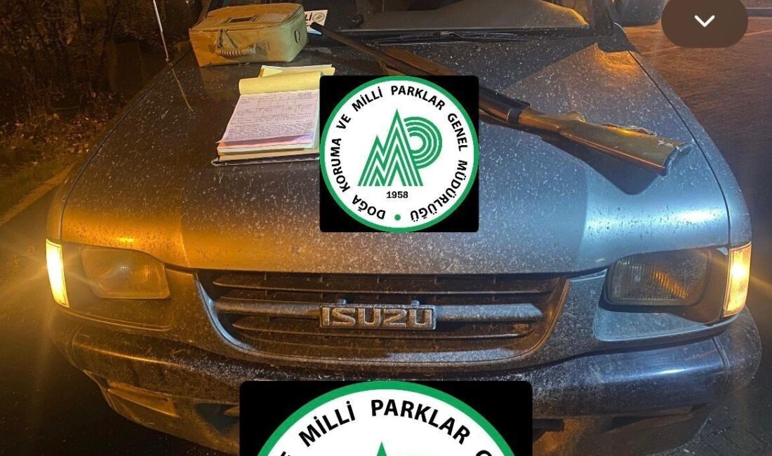 Bartın’da kaçak avcılar, denetim yapan ekiplerin kameralarına yakalandı. Bartın Doğa