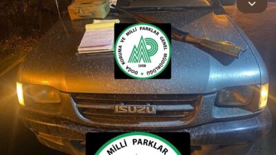 Bartın’da kaçak avcılar, denetim yapan ekiplerin kameralarına yakalandı. Bartın Doğa