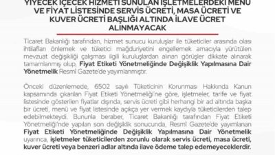 Bartın Valiliği yaptığı yazılı açıklama ile, kentteki işletmecileri müşterilerinden masa