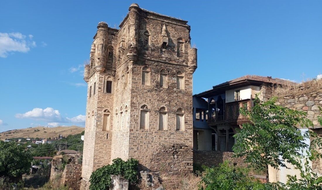 Aydın’ın Nazilli ilçesinde bulunan tarihi Arpaz Kulesi’nin, viraneye döndüğüne ve