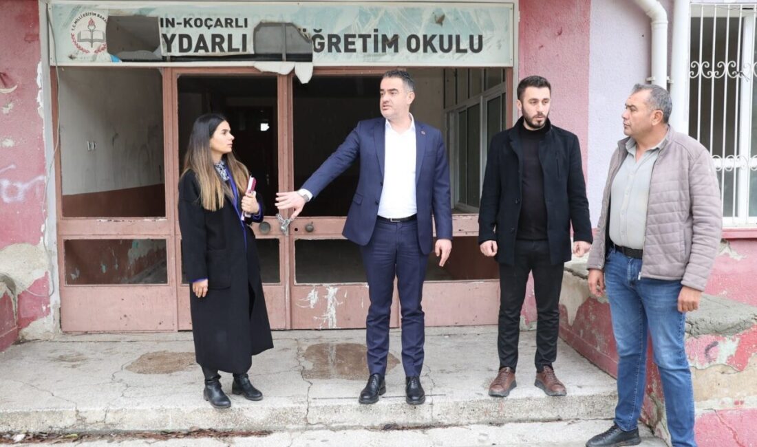 Aydın’ın Koçarlı ilçesinde uzun yıllardır atıl vaziyette duran Haydarlı İlkokulu’nun