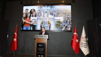 Nazilli Ticaret Odası Yönetim Kurulu Başkanı Nuri Arslan, düzenlediği ’Geçmişten