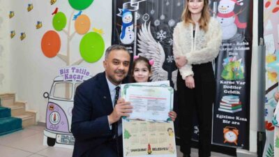 Kahramanmaraş’ta Şehit Hakan Akdere Gündüz Bakımevi’nde eğitim gören minikler, düzenlenen