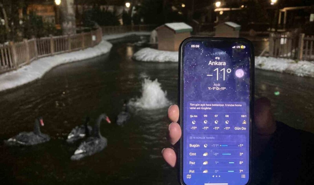 Ankara’nın merkez ve çevre ilçelerinde gün boyunca dondurucu soğuk etkisini