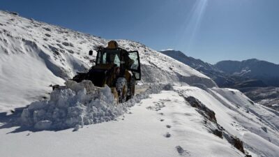 Batman’ın Sason ve Kozluk ilçelerinin yüksek kesimlerinde etkili olan kar