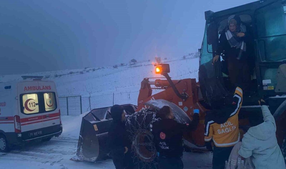 Batman’ın Hasankeyf ilçesine bağlı Bayırlı köyünde aniden rahatsızlanan hamile kadın,