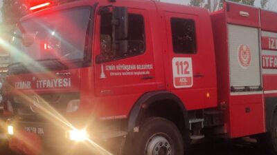 İzmir’in Bayındır ilçesine bağlı Karahalilli Mahallesi’nde sabah saatlerinde çıkan yangın