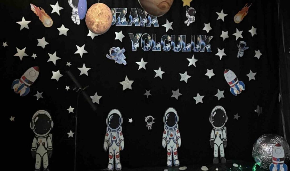 Sincan’da Bebek Kütüphanesi’nde çocuklar gezegenleri ve yıldızları keşfetti. 0-3 yaş