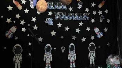 Sincan’da Bebek Kütüphanesi’nde çocuklar gezegenleri ve yıldızları keşfetti. 0-3 yaş