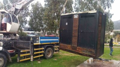 Aydın’ın Didim ilçesinde saha çalışmalarını sürdüren belediye ekipleri, ayrıca fırtınadan