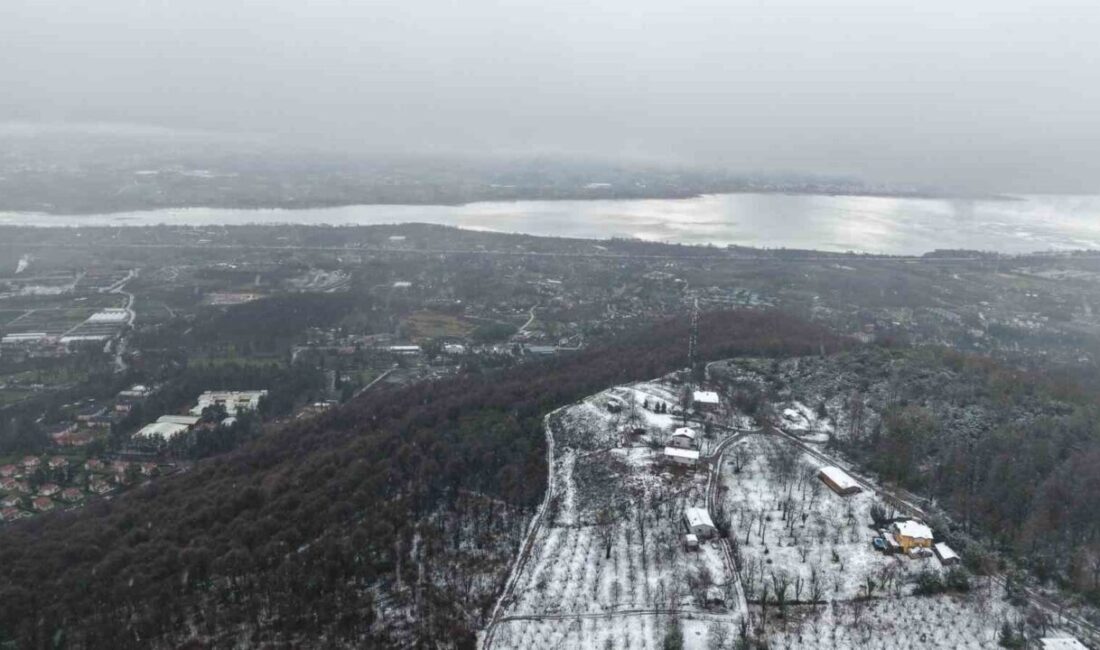SASKİ, Sapanca Gölü’nü besleyen dere yataklarının kar yağışı ile birlikte