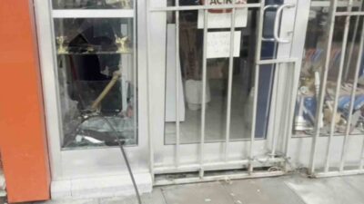 Aksaray’da bıçakçı dükkanının camını kıran kişi ya da kişiler binlerce