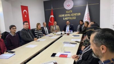 Bilecik’te aile ve toplum hizmetlerine yönelik çalışmalar değerlendirme toplantısında masaya