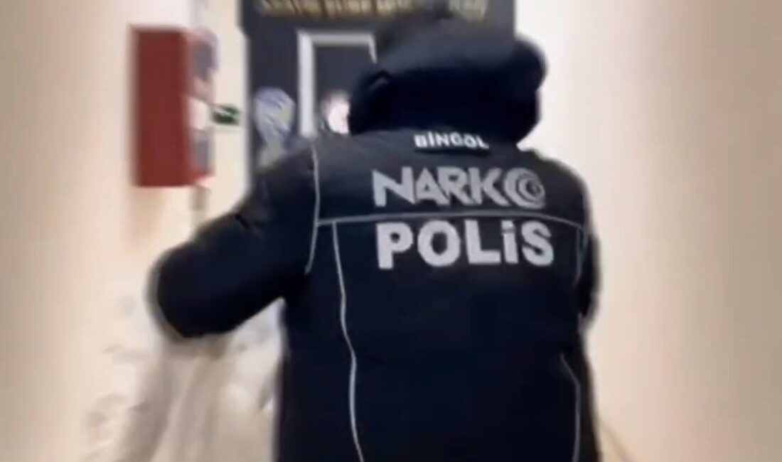 Bingöl’de polis ekipleri tarafından uyuşturucuyla mücadele çalışmaları kapsamında gözaltına alınan