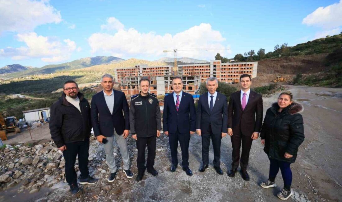 Muğla’nın Bodrum ilçesinde yapımı devam eden 400 öğrenci kapasiteli öğrenci
