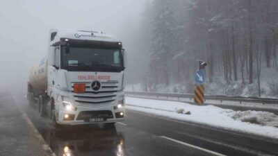 Türkiye’nin en önemli geçiş güzergahlarından biri olan Bolu Dağı’nda hafif