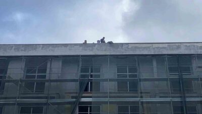 Bolu’da yaklaşık 1.5 yıldır devam eden uygulama okulu inşaatında çalışan