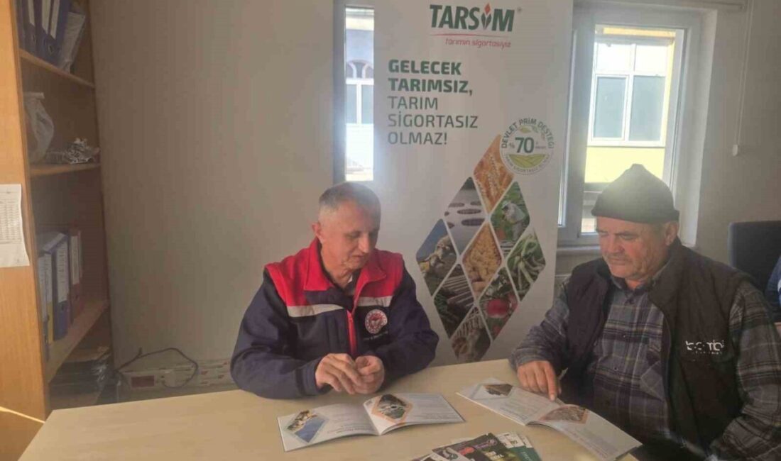 Aydın’ın Bozdoğan ilçesindeki üreticilere Tarım Sigortaları Havuzu’nun (TARSİM) önemi anlatılarak