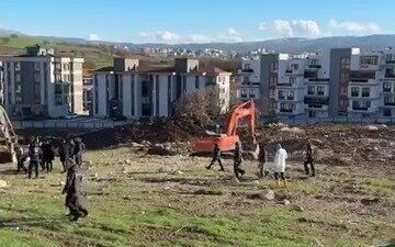 Bursa’nın Nilüfer ilçesinde yapımı devam eden bir inşaatta bugün meydana