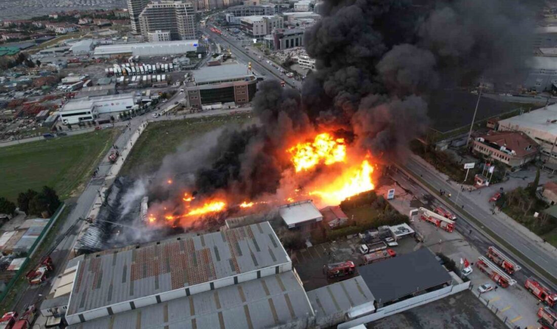 İstanbul Büyükçekmece’de plastik kasa üretimi yapan fabrikada yangın çıktı. İtfaiye