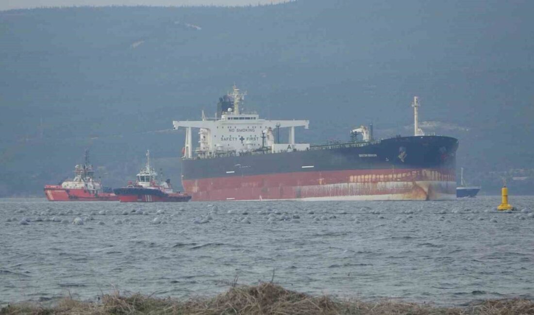 Çanakkale Boğazı’ndan geçen 274 metre boyundaki ’Boston Beacon’ isimli tanker