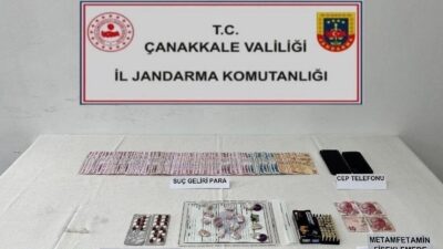 Çanakkale İl Jandarma Komutanlığı ekiplerince düzenlenen uyuşturucu operasyonlarında çok sayıda