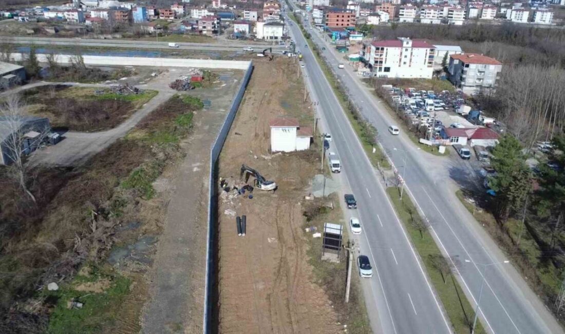 Samsun Büyükşehir Belediyesi Su ve Kanalizasyon İdaresi (SASKİ) ekiplerinin, Çarşamba-Ayvacık