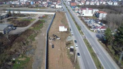 Samsun Büyükşehir Belediyesi Su ve Kanalizasyon İdaresi (SASKİ) ekiplerinin, Çarşamba-Ayvacık