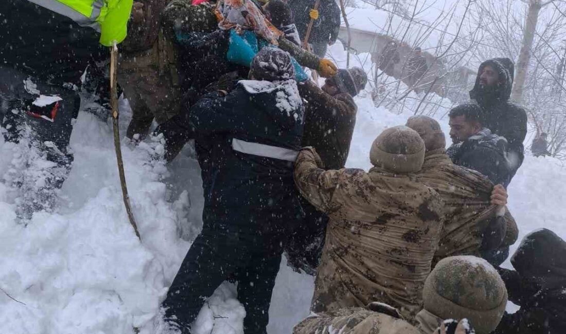Van’ın Çatak ilçesinde sabah saatlerinde meydana gelen çığ faciasında, çığın
