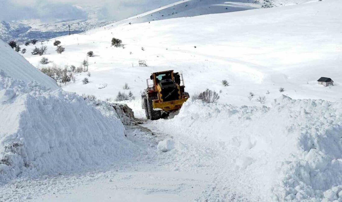 Tunceli’nin Çemişgezek ilçesinde bir şahıs, karla mücadele ekiplerini görünce yaşadığı