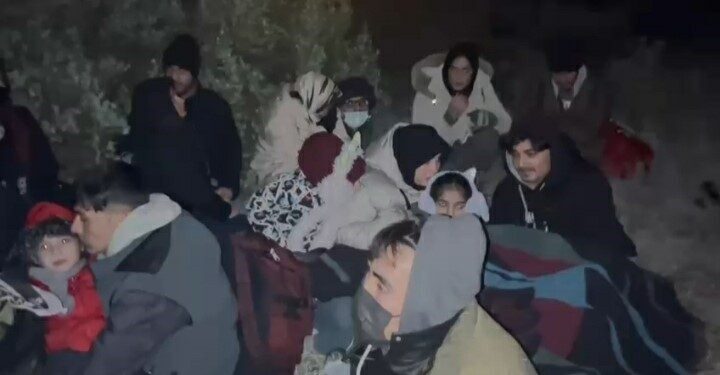 İzmir’in Çeşme ilçesinde Sahil Güvenlik ekipleri tarafından kara üzerinde tespit