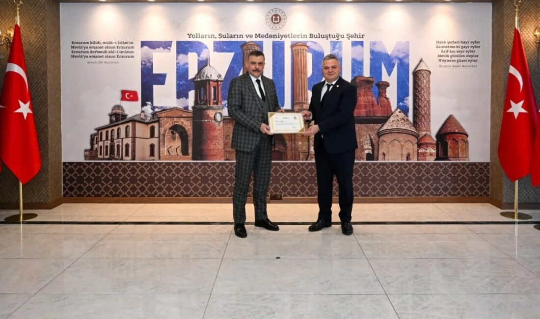 Erzurum Valisi Mustafa Çiftçi, DSİ 8. Bölge Müdürü Oğuzhan Yavuz