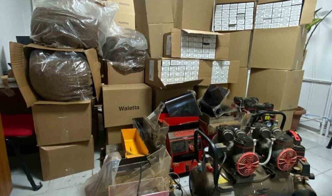 KIRŞEHİR (İHA ) – Kırşehir’in Çiçekdağı ilçesinde kaçak tütün ve