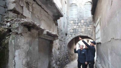 Şırnak’ın Cizre ilçesinde bulunan yaklaşık 200 yıllık tarihi kemerli yapı,