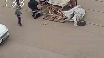 Aksaray’da çocuğun kullandığı üç tekerlekli elektrikli motosiklet, viraja hızlı girilmesi