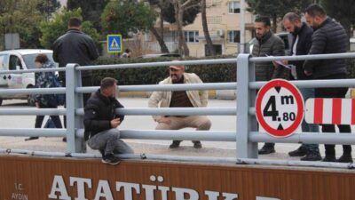 Aydın’ın Efeler ilçesinde ailevi sorunları olduğu ve çocuklarını göremediği öğrenilen