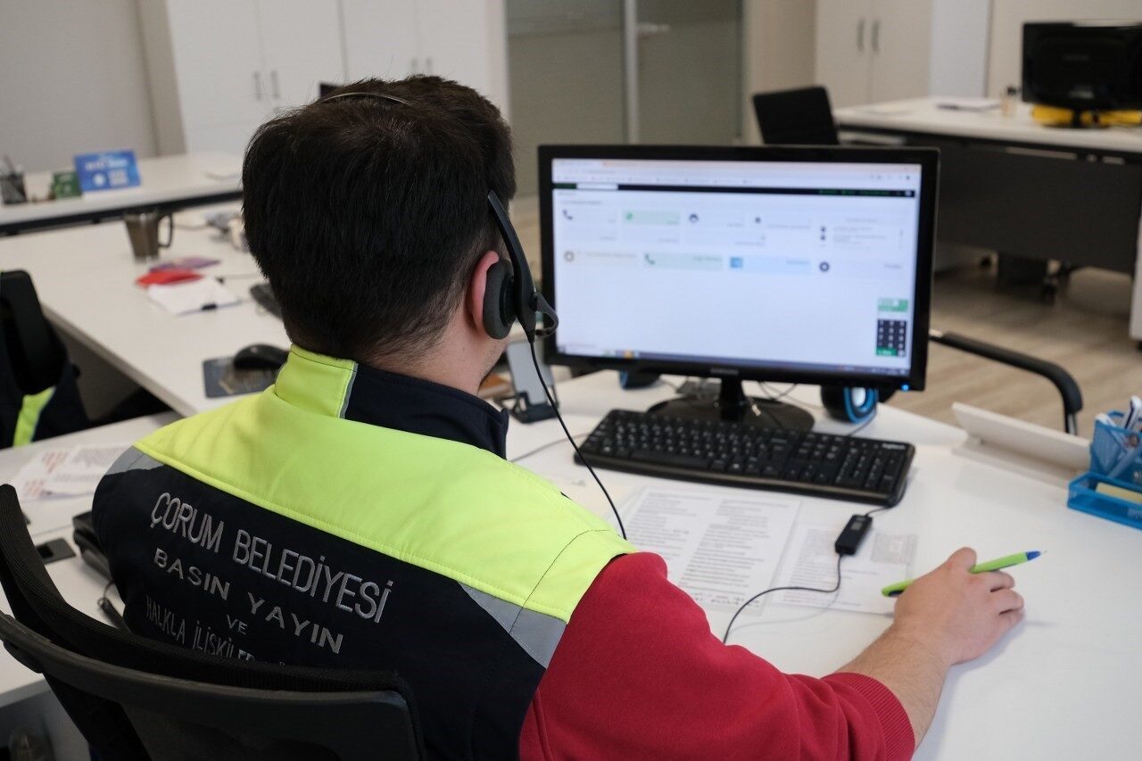 Çorum Belediyesi 153 Çağrı Merkezi 2025 yılı içerisinde toplamda 164